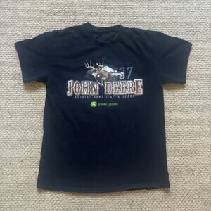 y2k 2000s style john deere tshirt medium no size tag farmer